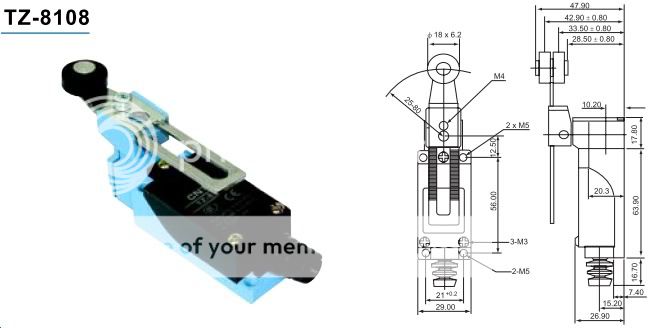 Công tắc hành trình TZ-8108 Công tắc hành trình TZ-8108