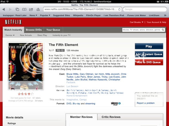 Netflix Movie Details