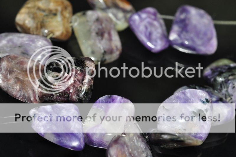 Full Strand Charoite Pebble Chips Nugget Free Form Natural Gemstone Beads